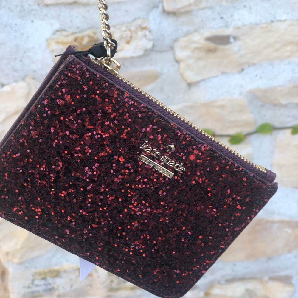 Nwt kate spade bitsy glitter key chain wallet - Picture 6 of 8